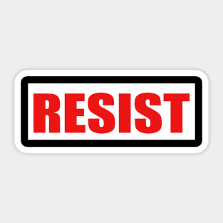 Resist! Sticker